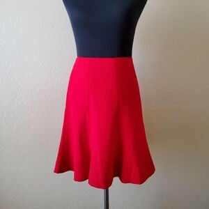 NWOT Lauren Ralph Lauren A-Line Mini Skirt Size 4 Red